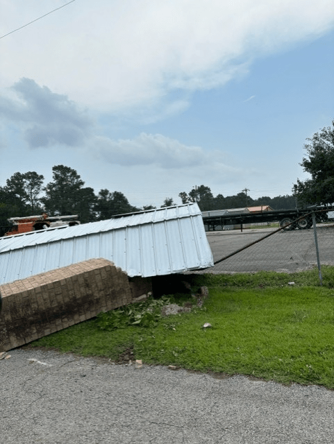 Storm damage in Frankston on Tuesday morning