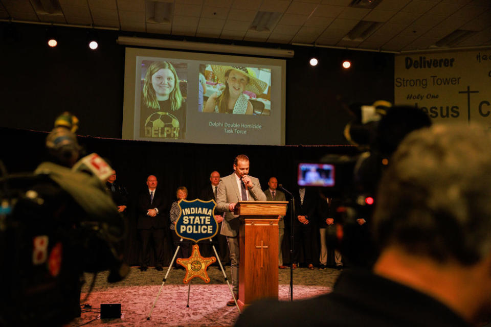 Indiana police in a press conference