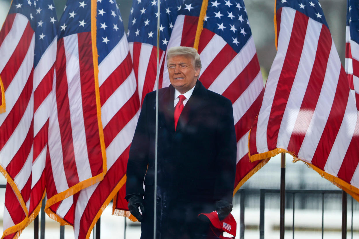 Trump Supporters Hold "Stop The Steal" Rally In DC Amid Ratification Of Presidential Election - Credit: Tasos Katopodis/Getty Images