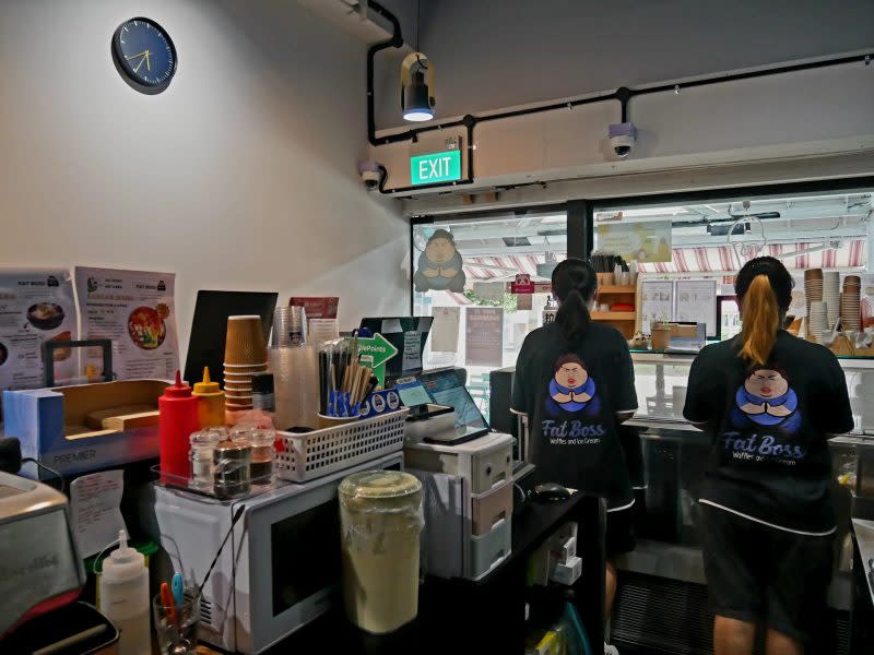 Fat Boss Waffles and Ice Cream - interior of fatboss