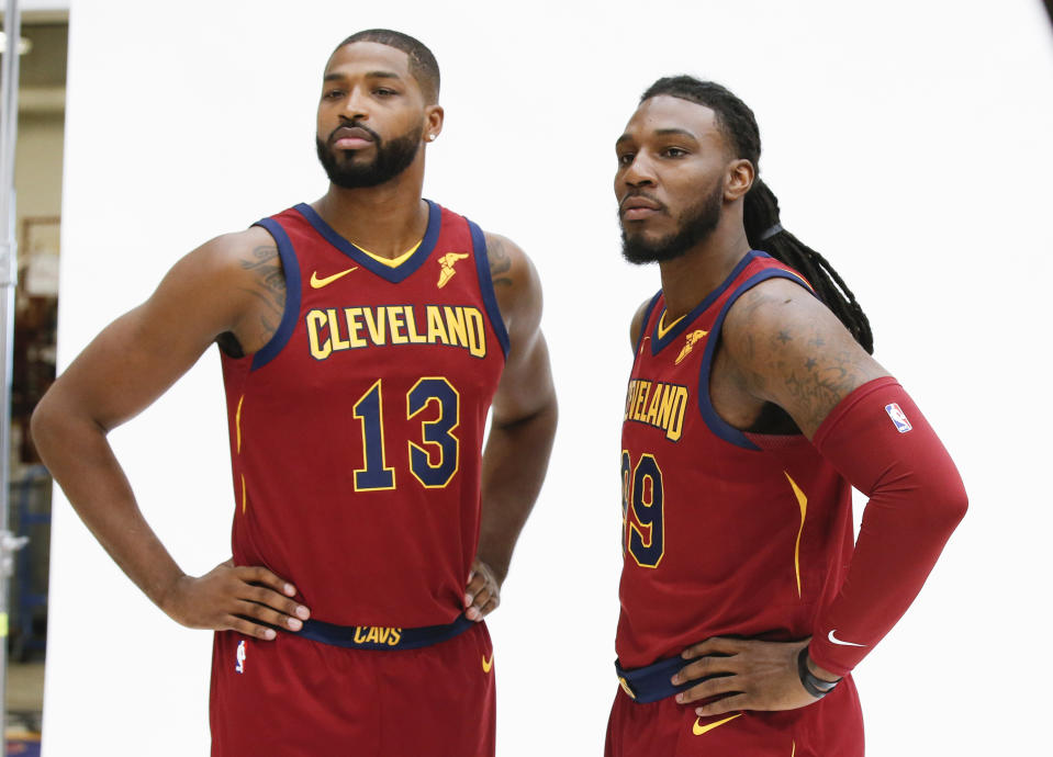 Ty Lue’s made his choice: Tristan Thompson (left) is back in, and Jae Crowder is back out. (AP)