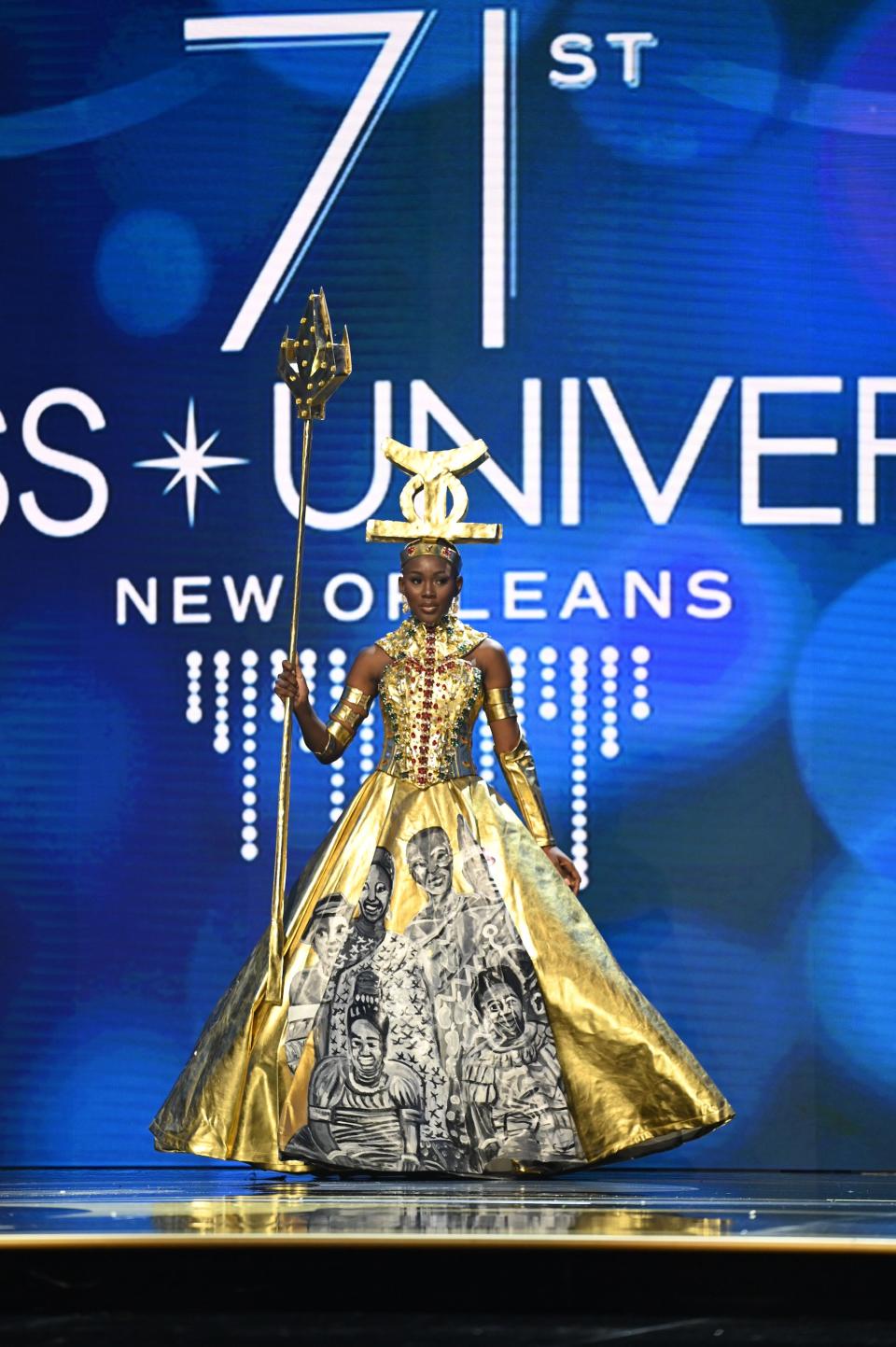 Miss Ghana in the 2023 Miss Universe Costume Contest.