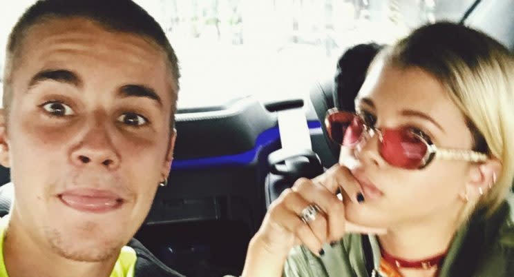 Justin Bieber and Sofia Richie: Instagram