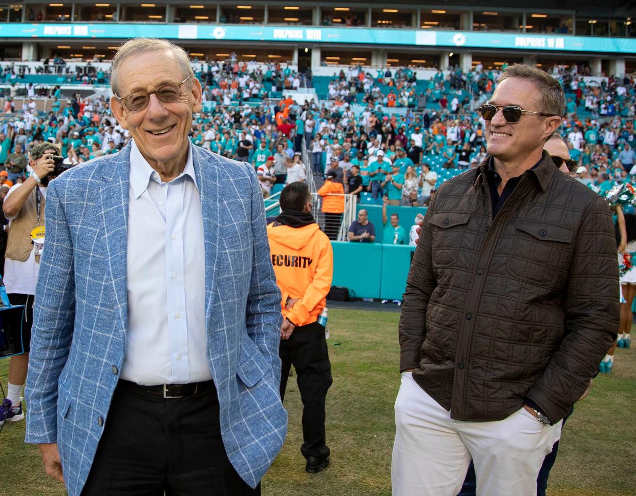 Dolphins owner Stephen Ross and CEO Tom Garfinkel.