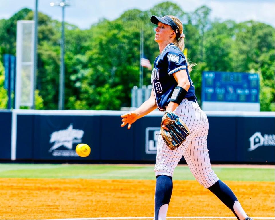 University of North Florida pitcher Morgan Clausen appeared in all five ASUN tournament games for the Ospreys.