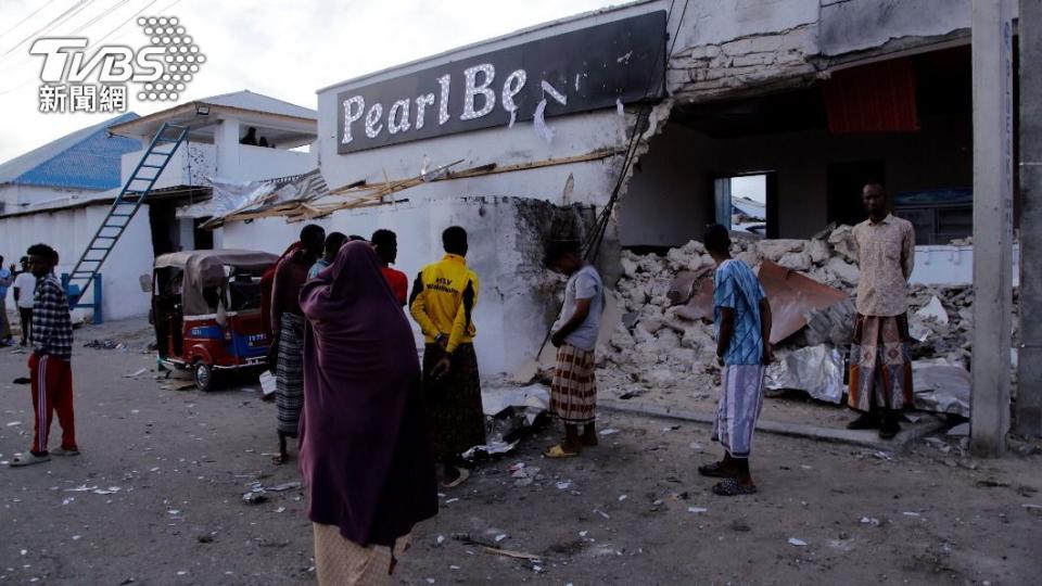 索馬利亞首都飯店遭攻擊。（圖／達志影像美聯社）