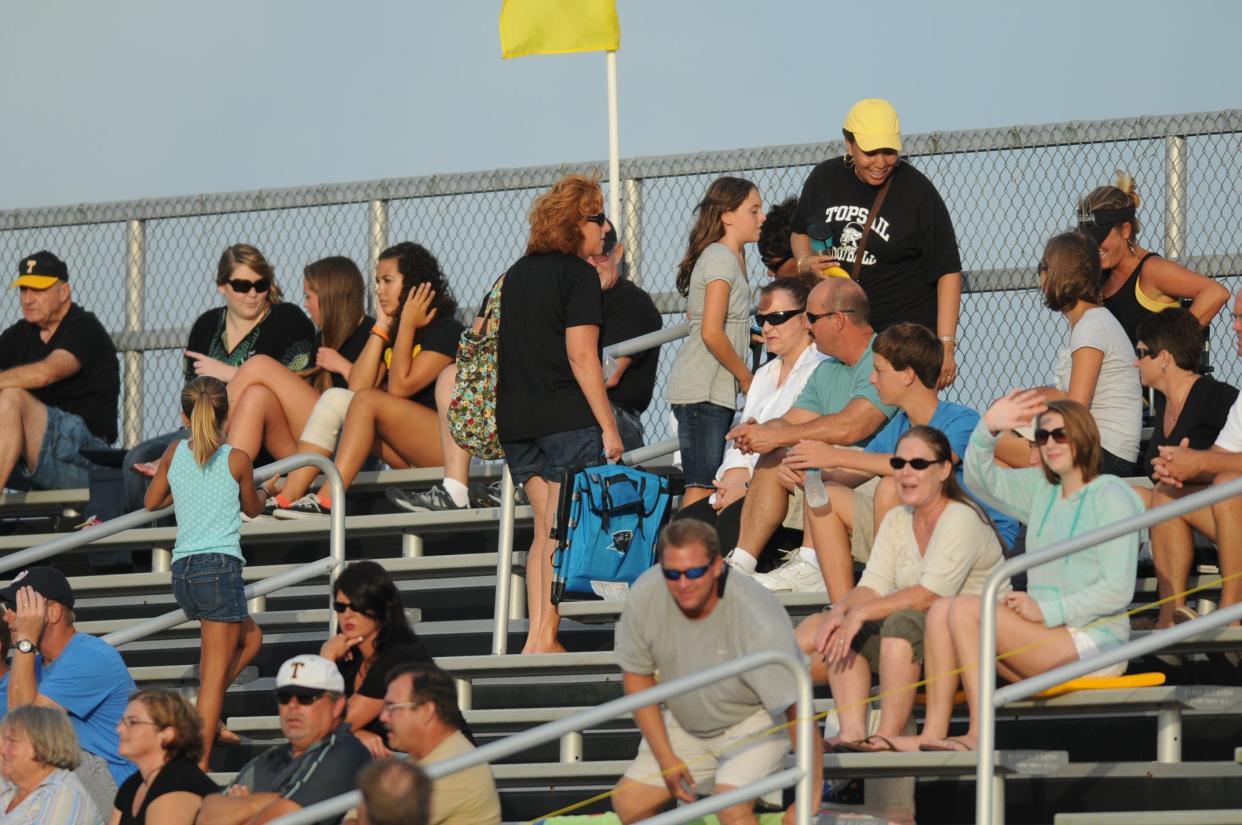 Football fans at the Topsail Pender game in Hampstead Thursday, August 25, 2011.  Staff Photo By Matt Born/WILMINGTON STAR NEWS