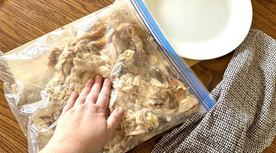 Shredding Whole Chicken In A Bag<p>Krista Marshall</p>