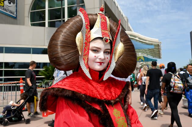 Cosplayer Hannah Gootzeit dressed as Queen Padmé Amidala from the 