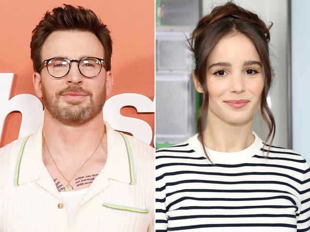 <p>Taylor Hill/FilmMagic ; Arnold Jerocki/Getty</p> Chris Evans, Alba Baptista