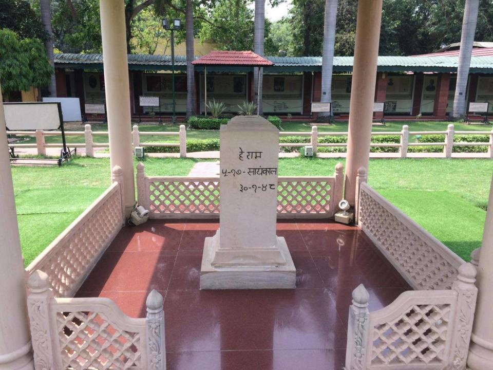 The memorial marking the spot where Gandhi was assassinated (istock )