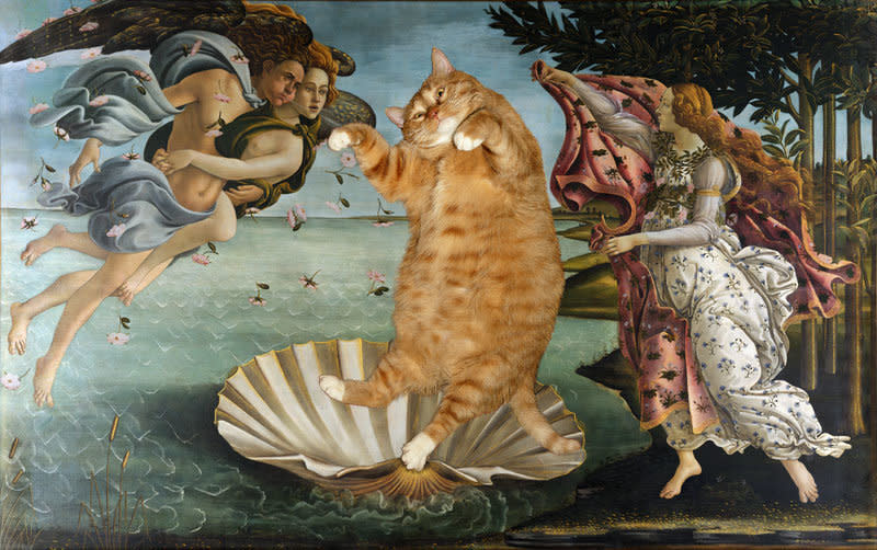 Botticelli's The Birth of Venus, as reimagined by Russian artist Svetlana Petrova