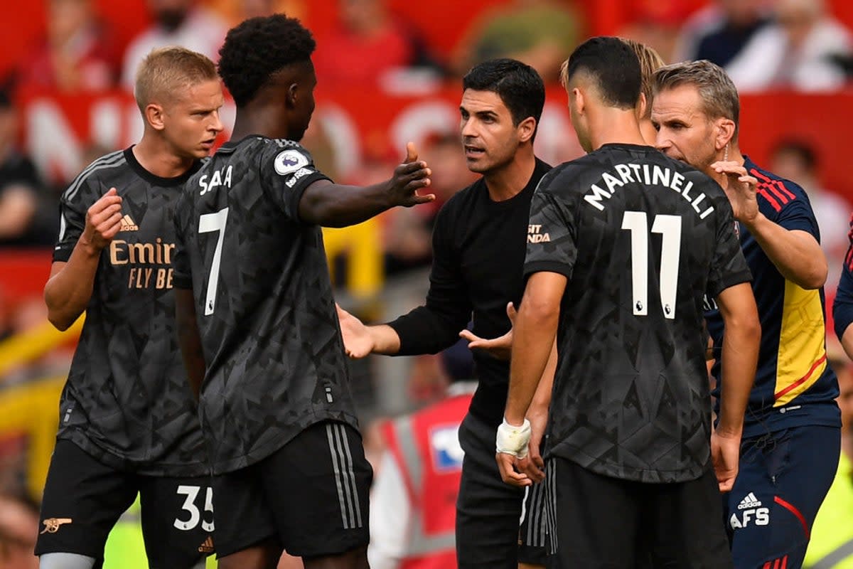 Arsenal played well at Old Trafford and dominated possession, but didn’t win (AFP/Getty)