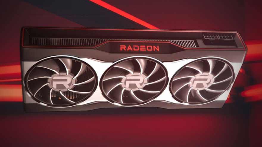 La placa de video Radeon RX 6900XT, la estrella del equipo.