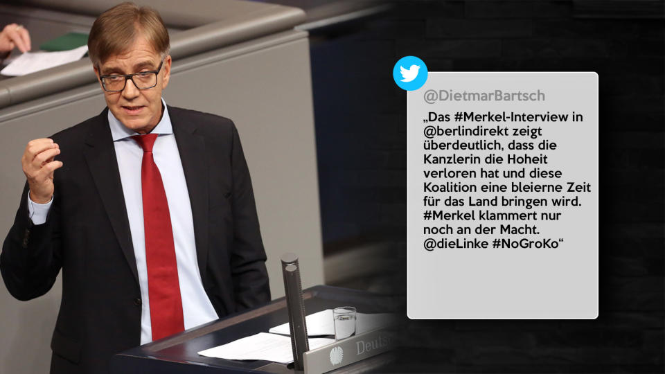 <p>Dietmar Bartsch (Fraktionsvorsitzender im Bundestag, Linke)<br>Bild: Getty Images </p>