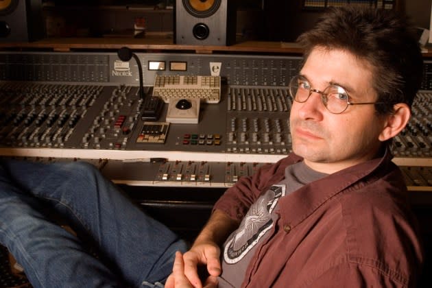 American musician and producer Steve Albini at his Electrical Audio studio in Chicago, 2005 - Credit: Paul Natkin/Getty Images