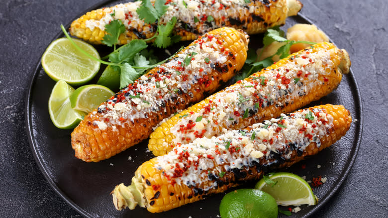 elotes Mexican street corn