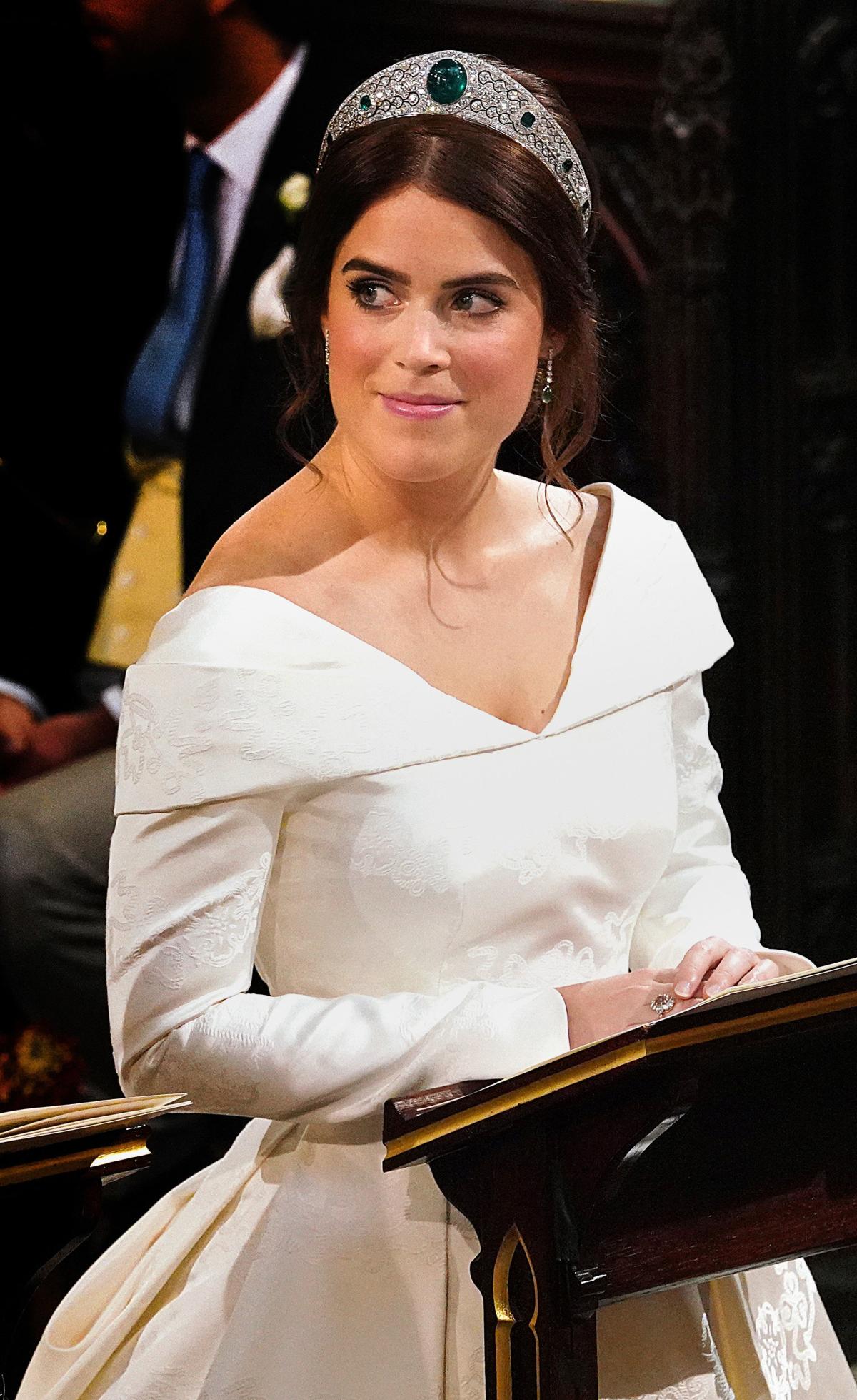 Princess Eugenie broke royal tradition with her second wedding dress