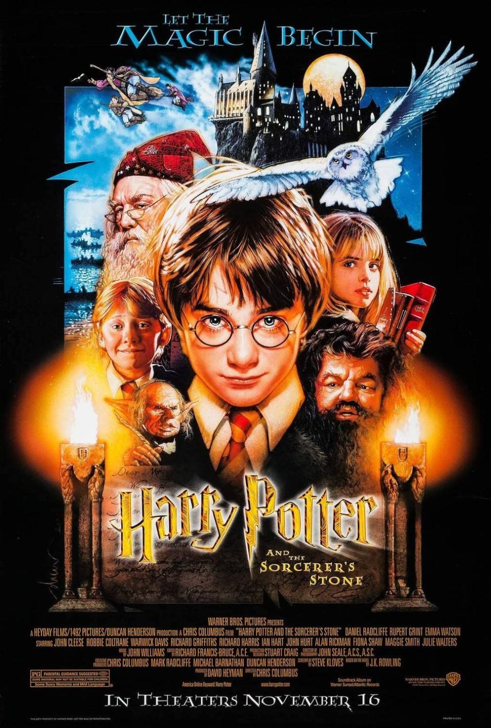 3) Harry Potter and the Sorcerer’s Stone (2001)