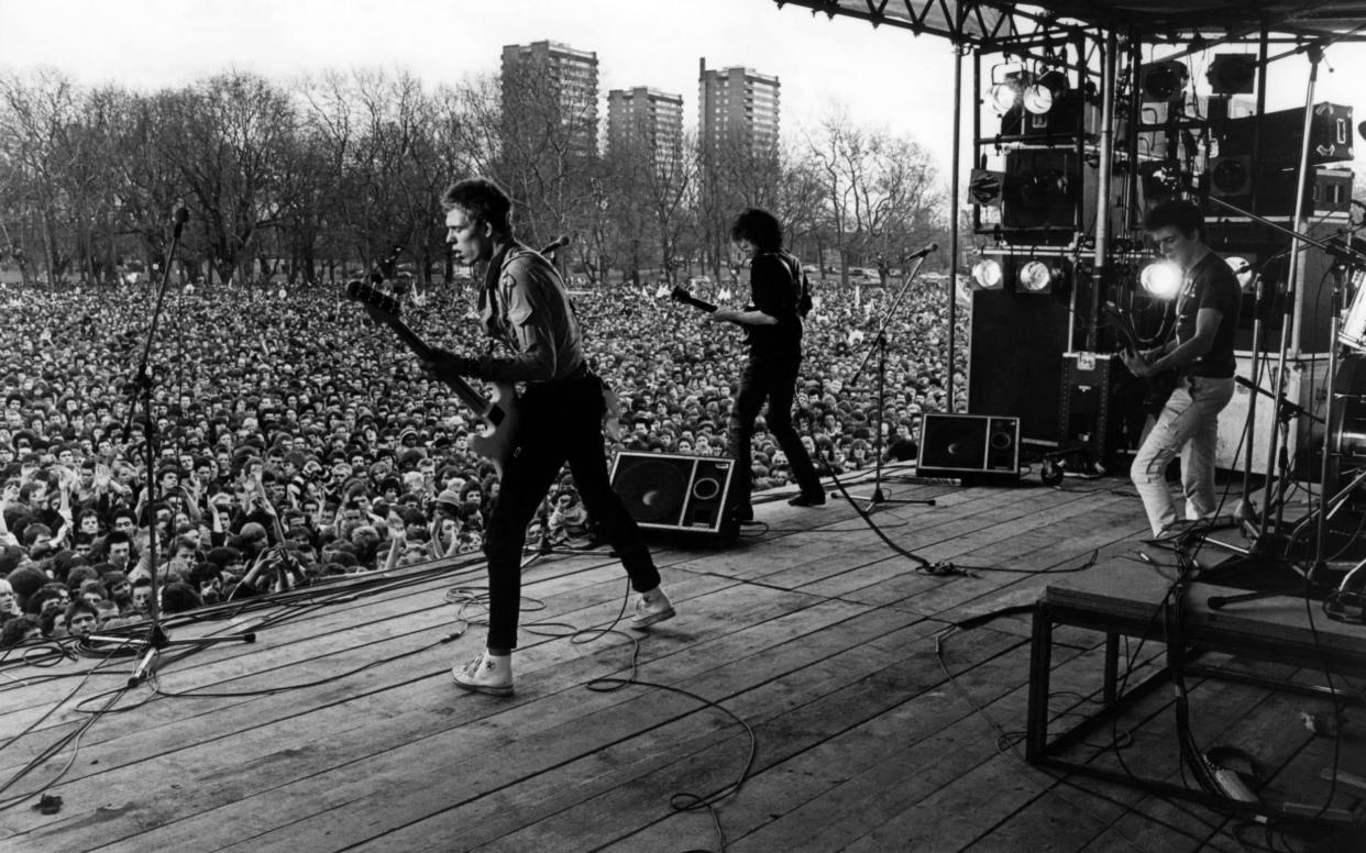 The Clash onstage at Victoria Park - redferns