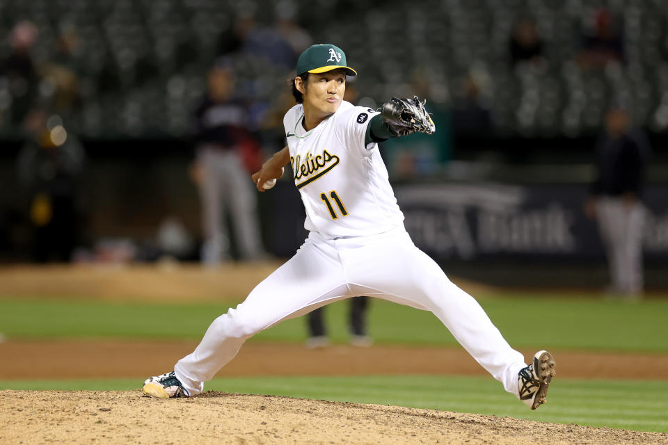 前奧克蘭運動家日籍投手藤浪晉太郎轉戰至巴爾的摩金鶯。（MLB Photo by Ezra Shaw/Getty Images）