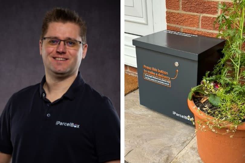 Paul Needler, of Brough, invented the iParcelBox smart parcel delivery system