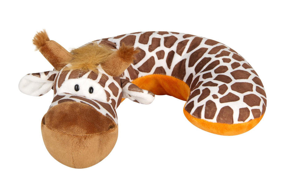 <p>This friendly-looking pillow will give your child the support needed to snooze in style.</p> <p><strong>To buy: </strong><a rel="nofollow noopener" href="https://www.amazon.com/Animal-Planet-Support-Giraffe-Toddler/dp/B005C3K8PW/ref=sr_1_4" target="_blank" data-ylk="slk:amazon.com;elm:context_link;itc:0;sec:content-canvas" class="link ">amazon.com</a>, $9.99</p>