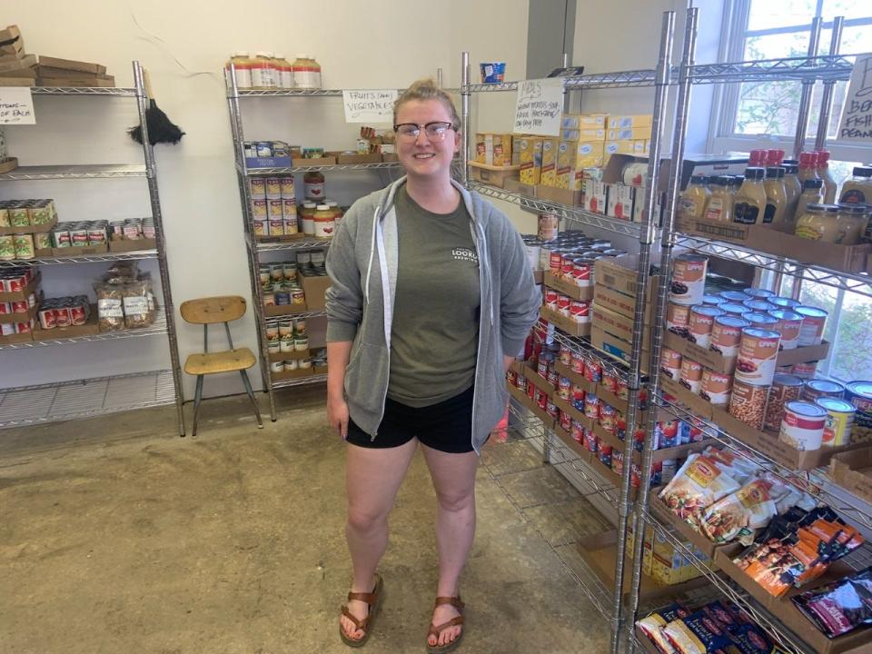 Marshall resident Ivy Farnham has been coming to Beacon of Hope's food distributions for roughly six months. She said she particularly enjoys the fresh produce.