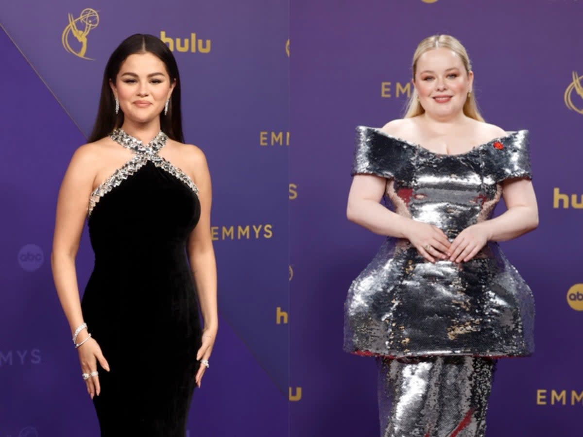 Metallic gowns and classic black dresses were a major fashion trend at the 2024 Emmys  (Getty Images)