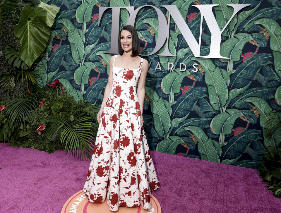 NEW YORK - JUNE 11:  Lea Michele at THE 76TH ANNUAL TONY AWARDS, live from the United Palace in New York City's Washington Heights, Sunday, June 11 on the CBS Television Network and streaming live and on-demand on Paramount+. Emmy Award winner Julianne Hough and Skylar Astin, star of CBS' SO HELP ME TODD co-host THE TONY AWARDS: ACT ONE, a pre-show of live, exclusive content streaming only on Pluto TV, followed by THE 76TH ANNUAL TONY AWARDS with Academy Award winner and Tony nominee Ariana DeBose. (Photo by Nina Westervelt/CBS via Getty Images)