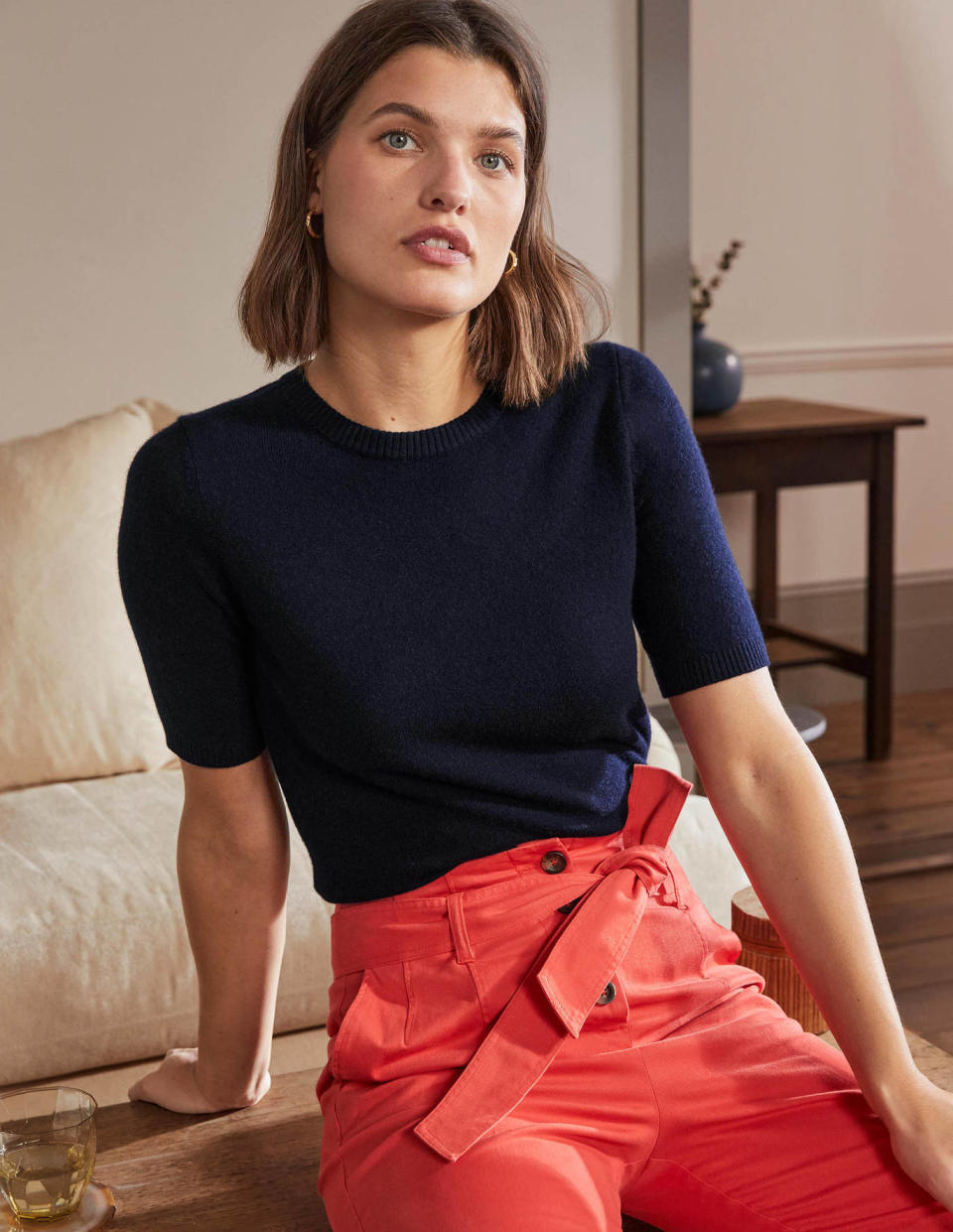 It comes in eight different shades, from classic navy and black to statement pink and green. (Boden)