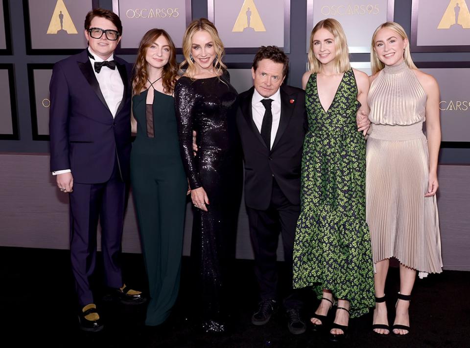 Sam Fox, Esme Fox, Tracy Pollan, Michael J. Fox, Aquinnah Fox, Schuyler Fox, 2022 Governors Awards