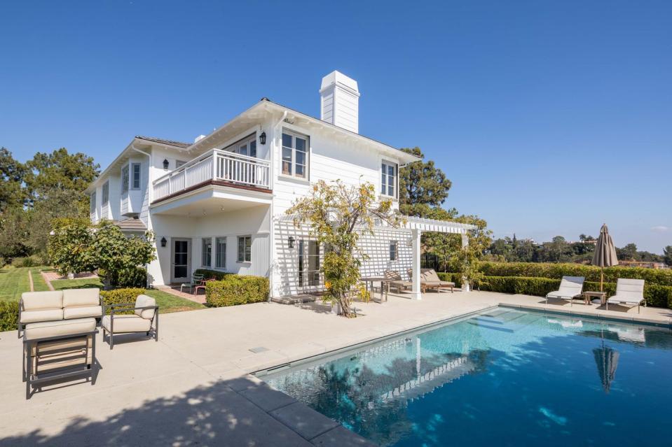 Located at 1267 Lago Vista Drive, the house is a 10-minute drive from Rodeo Drive.