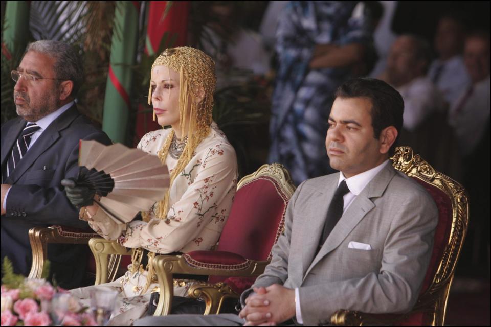 Kalina de Bulgaria y el príncipe Moulay Rachid en Marruecos en 2005. (Photo by Alain BENAINOUS/Gamma-Rapho via Getty Images)