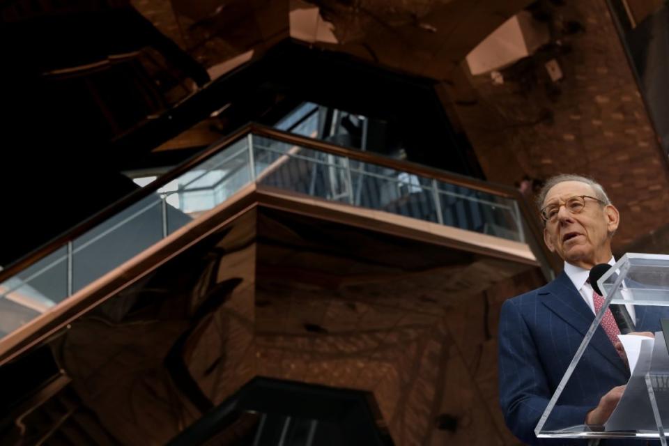 <div class="inline-image__caption"><p>Stephen Ross at the opening of Hudson Yards and The Vessel in 2019.</p></div> <div class="inline-image__credit">Reuters</div>