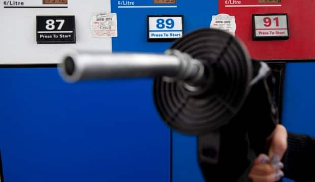 Newfoundland and Labrador drivers are paying record prices at the pumps for gas this week after the Public Utilities Board approved an increase of half a cent per litre. (Jonathan Hayward/The Canadian Press - image credit)