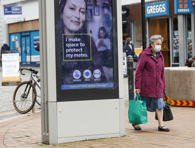 A Government health warning is displayed in Sheffield