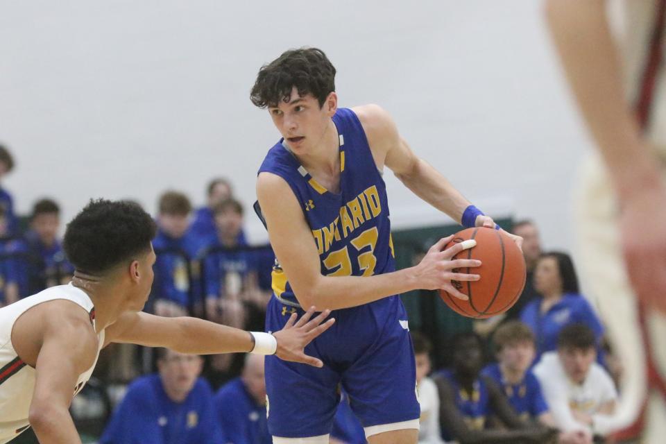 Ontario's Carter Weaver led the Warriors with 13 points in a Division II sectional final loss to Shelby on Friday night.