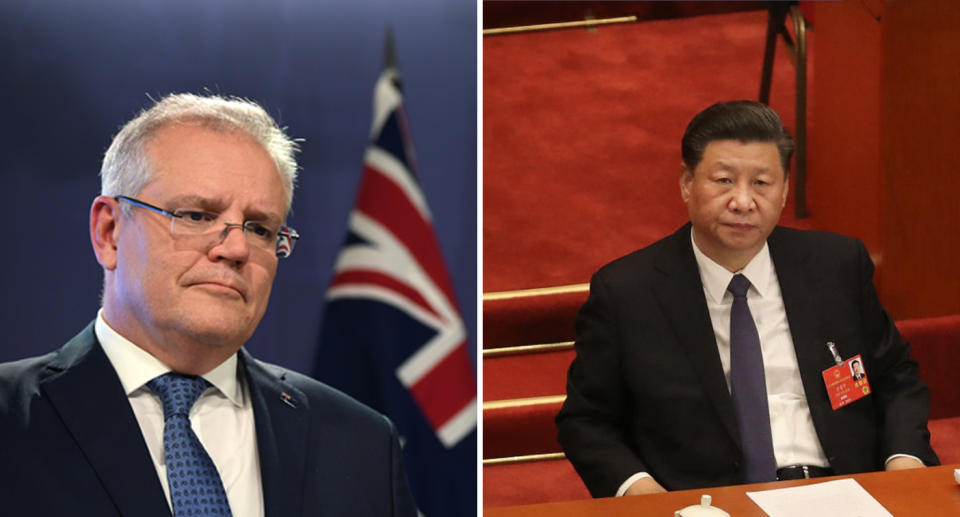 The two nations, led by Scott Morrison and Xi Jinping, have seen their relationship rapidly deteriorate in recent months. source: AAP/ Getty