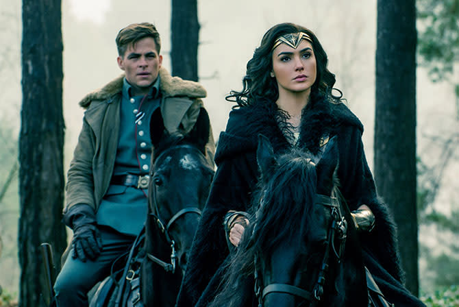 Chris Pine and Gal Gadot in 'Wonder Woman'