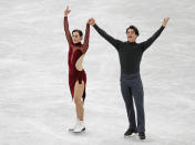 Figure Ice Skating - ISU Grand Prix of Figure Skating Final - Ice Dance Free Dance - Nagoya, Japan - December 9, 2017. Canada's Tessa Virtue and Scott Moir are seen in action. REUTERS/Issei Kato