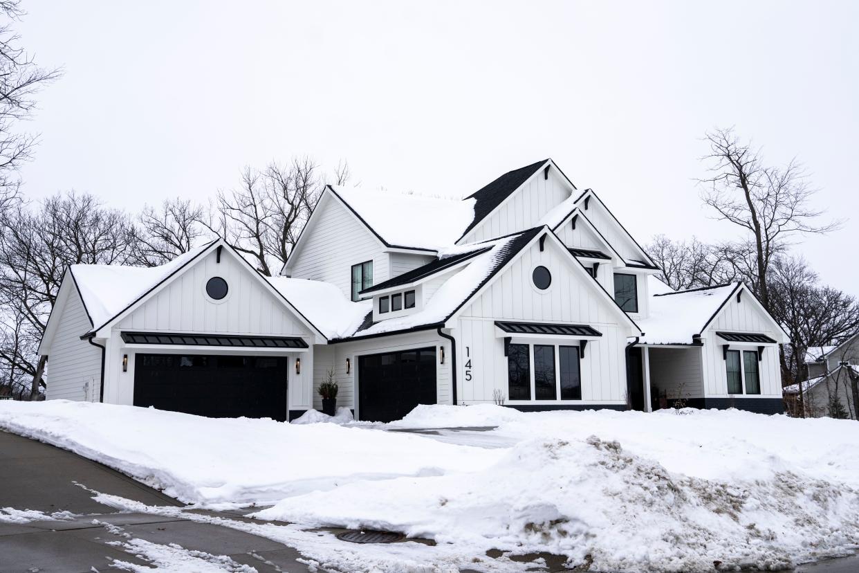 This home on Indian Ridge Drive in Waukee, seen on Tuesday, Jan. 23, 2024, sold for $1.7 million in 2023.