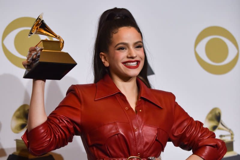 Rosalía attends the Grammy Awards in 2020. File Photo by Christine Chew/UPI