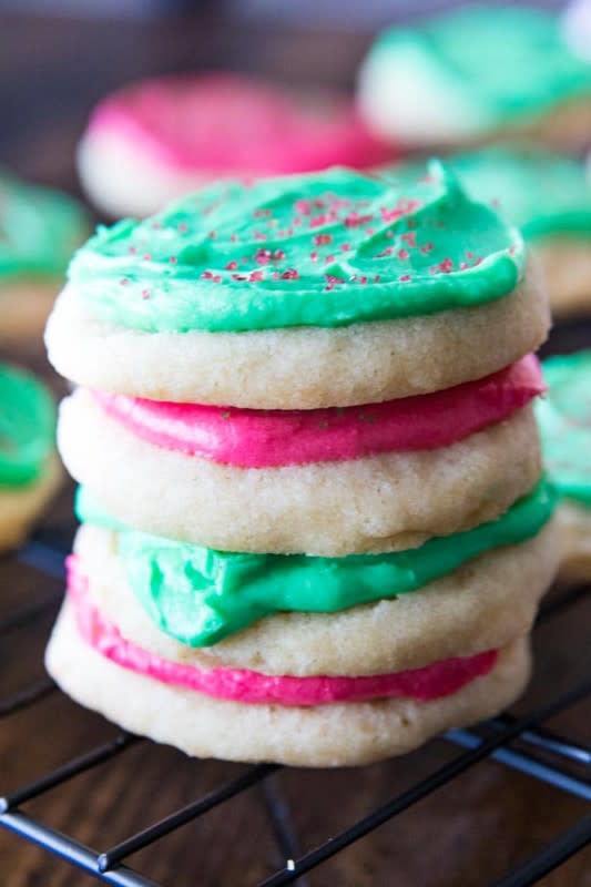 <p>Julie's Eats and Treats</p><p>Chewy, soft sugar cookies are the perfect treat for any occasion. This no-chill dough recipe is super easy and results in the perfect drop sugar cookie.</p><p><strong>Get the recipe: <a href="https://www.julieseatsandtreats.com/soft-sugar-cookies/" rel="nofollow noopener" target="_blank" data-ylk="slk:Soft Sugar Cookies;elm:context_link;itc:0;sec:content-canvas" class="link rapid-noclick-resp"><em>Soft Sugar Cookies</em></a></strong></p>