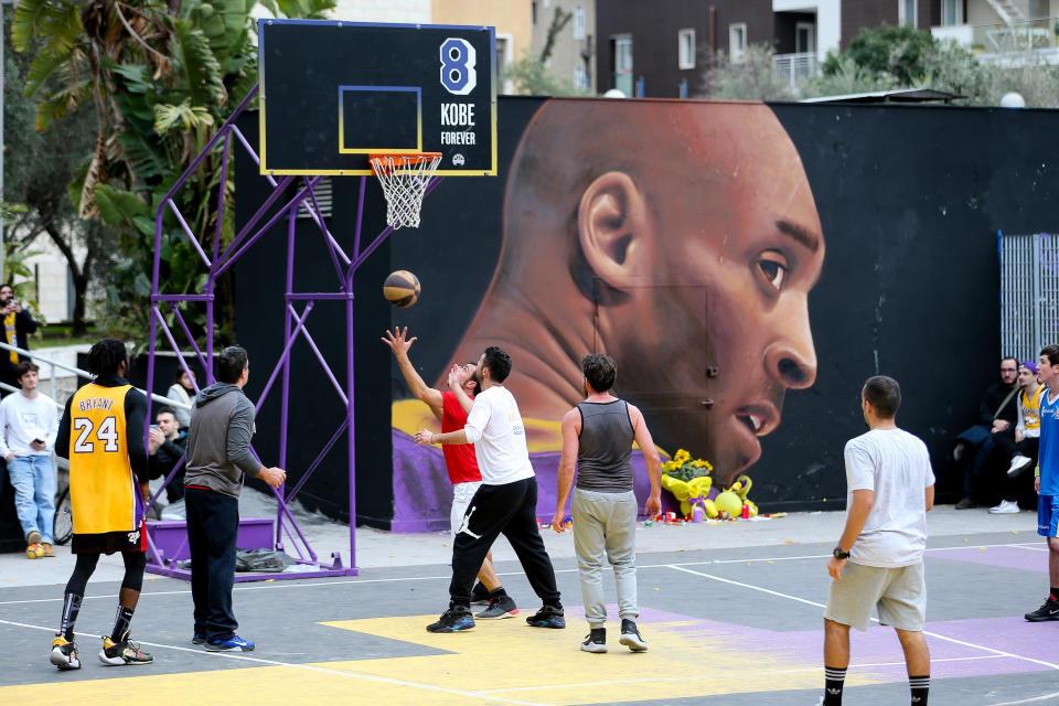 Mural de Kobe Bryant. (Getty Images)