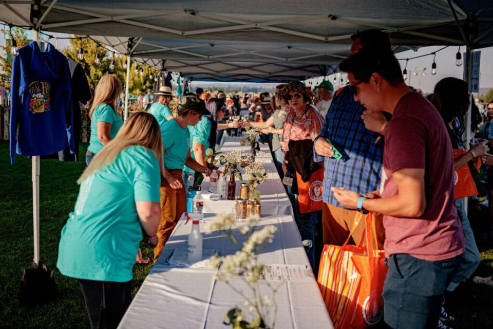 Attendees at the Fresh Hope Ale Festival