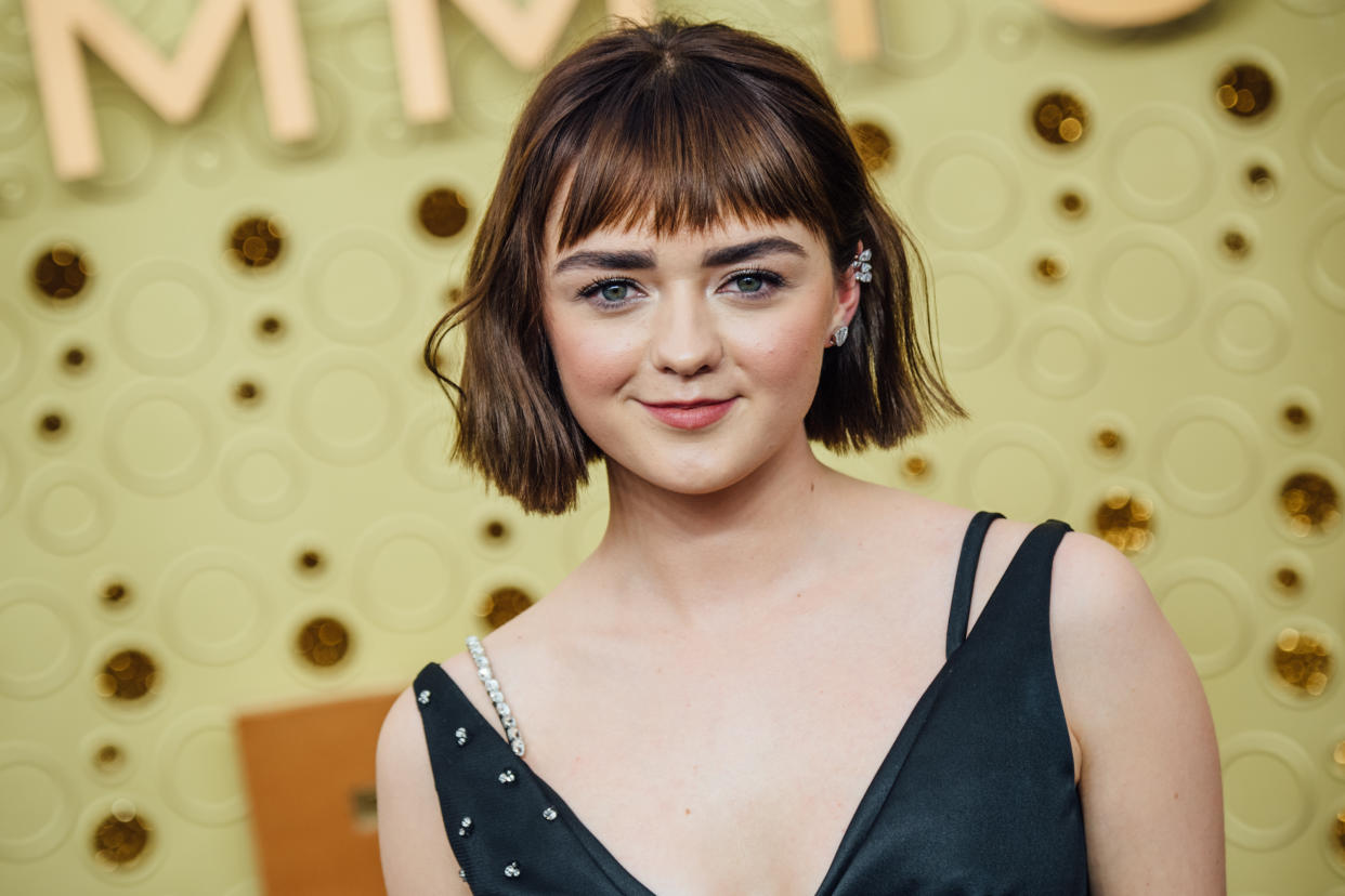 LOS ANGELES, CALIFORNIA - SEPTEMBER 22: (EDITORS NOTE: Image has been edited using digital filters) Maisie Williams arrives at the 71st Emmy Awards at Microsoft Theater on September 22, 2019 in Los Angeles, California. (Photo by Emma McIntyre/Getty Images)