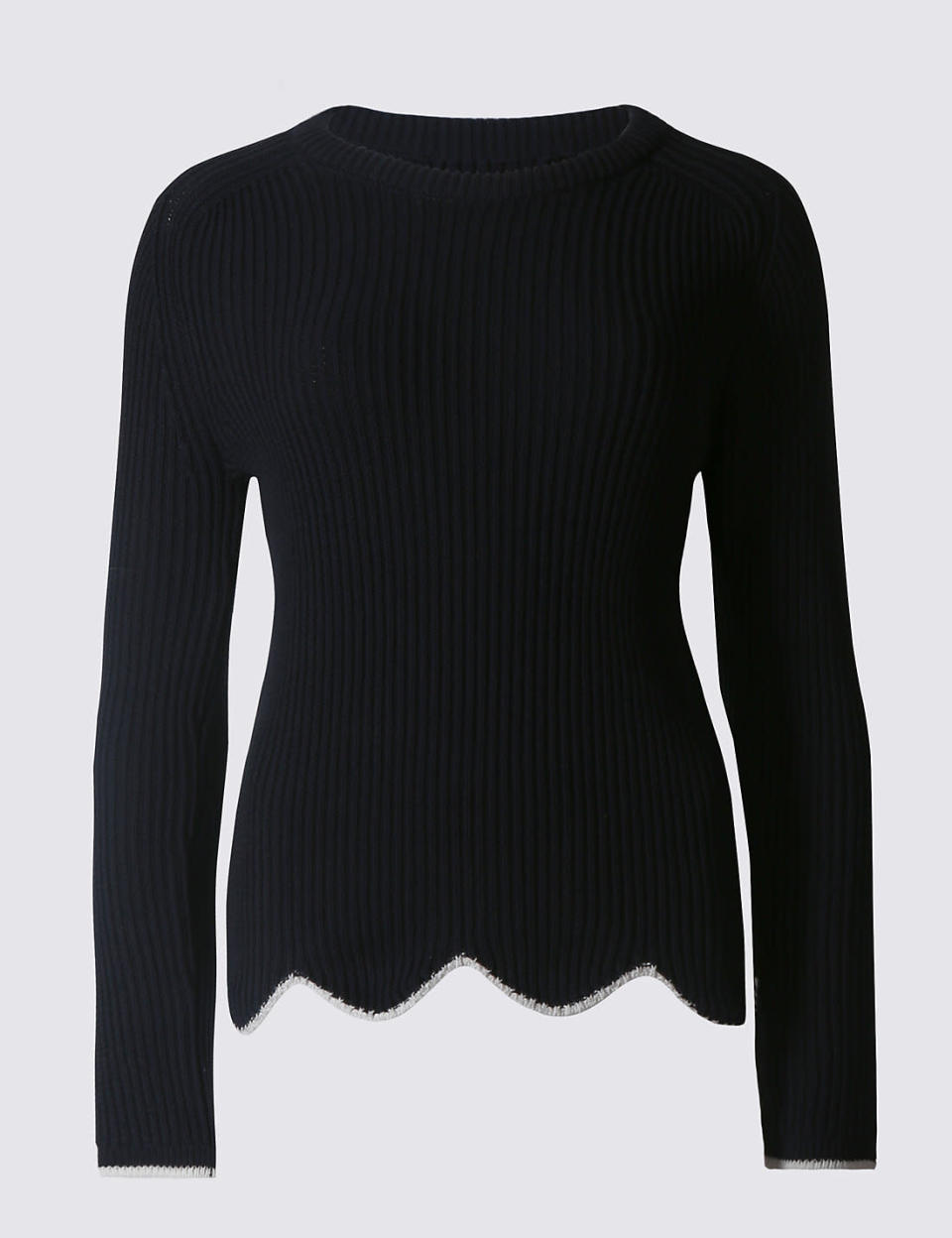 Scallop Hem Jumper