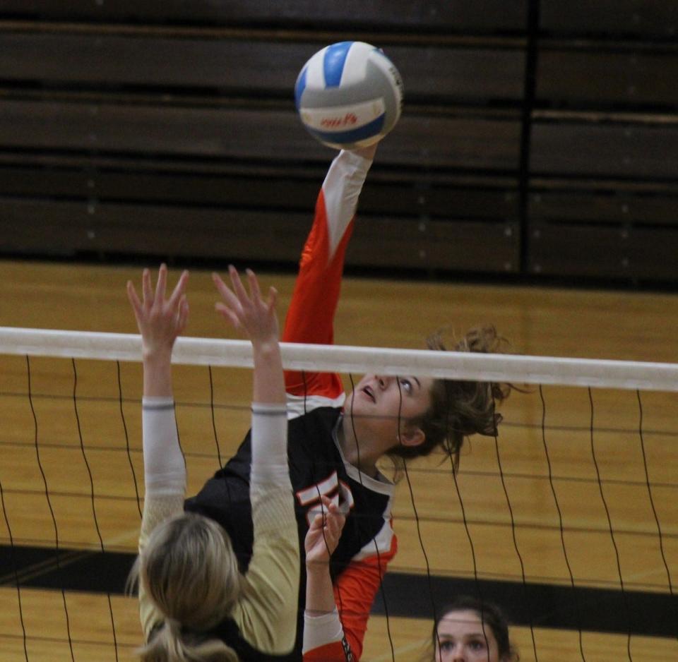 During her senior season, Cheboygan's Mya Collino (10) helped lead the Chiefs to Straits Area Conference and district titles. Collino also earned All-Region, All-Area and All-Straits Area Conference accolades.