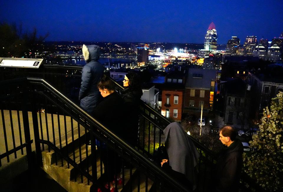 Thousands make the pilgrimage to pray the steps at Holy Cross-Immaculata Church in Mount Adams on Good Friday, March 29, 2024.